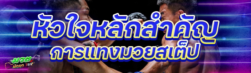 หัวใจหลักสำคัญ การแทงมวยสเต็ป