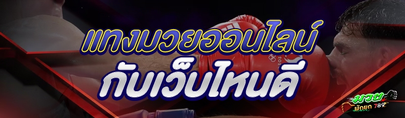แทงมวยออนไลน์ กับเว็บไหนดี