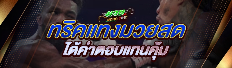 ทริคแทงมวยสด ได้ค่าตอบแทนคุ้ม