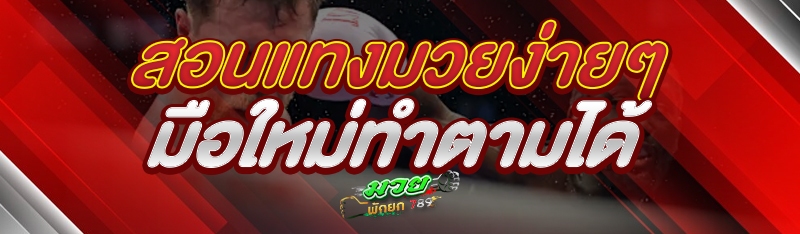 สอนแทงมวยง่าย ๆ มือใหม่ทำตามได้