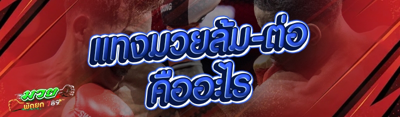 แทงมวยล้ม-ต่อ คืออะไร