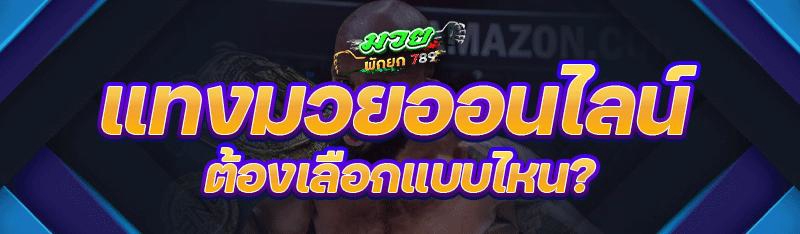 แทงมวยออนไลน์ ต้องเลือกแบบไหน?