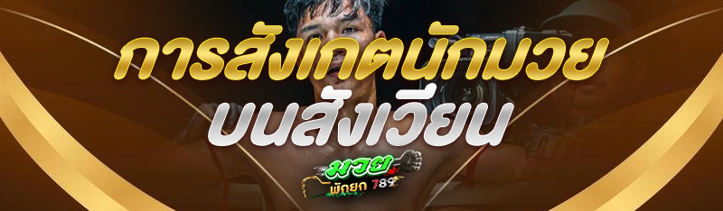 การสังเกตนักมวยบนสังเวียน